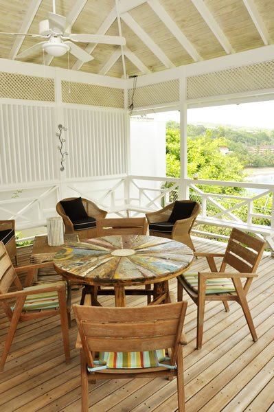 Licorish Tobago Villa outdoor seating area